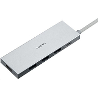 Док-станция Xiaomi 5 в 1 с USB Type-C USB3.0 HDMI 4K PD100W (XMDS05YM) (Серебристый) — фото