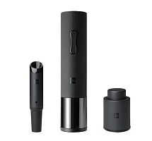 Набор для вина Huohou 3 В 1 Electric Bottle Openner Deluxe Set (HU0090) Black (Черный) — фото