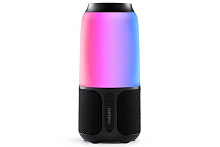 Портативная колонка с подсветкой Velev V03 Colorful Lighting Sound Black (Черная) — фото