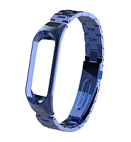 Металлический ремешок для Xiaomi Mi Band 4 (Синий) — фото