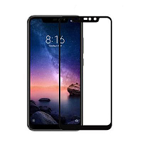 Защитное 2D стекло для Redmi Note 6 Pro Black (Черное) — фото
