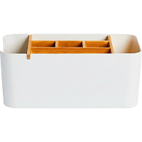 Органайзер для рабочего стола Xiaomi Bamboo Fiber Storage Box White (Белый) — фото