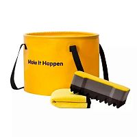 Набор для уборки HOTO Outdoor Wash Kit (Желтый) — фото