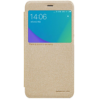 Чехол-книжка Nilkin Sparkle Gold для Redmi Note 5A (Золотой) — фото