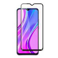 Защитное 5D стекло для Redmi 9 Black (Черное) — фото